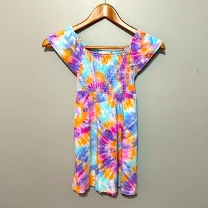 Children’s Place Girl’s Tie-Dye Smocked Dress, Multi Color, Great Condition!